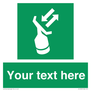 Custom sign safe condition Search and rescue transponder